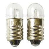 10pcs Miniature light 12v 3w E10 base t8.5x24mm clear bulb set